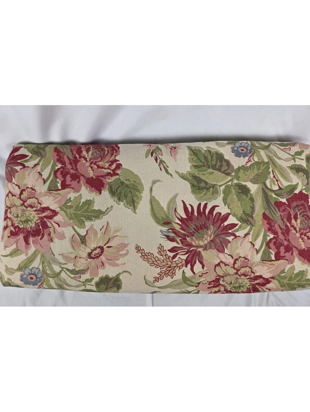 Pottery Barn Linen Blend King Duvet Cover Floral Marla Multicolored Pre-owned